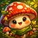 A vibrant, colorful avatar depicting a whimsical fantasy creature with a friendly smile and expressive eyes, suitable for pro